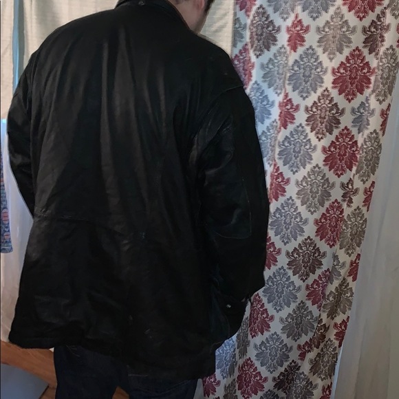 Stefano Men’s Leather Jacket with Nylon Lining SZL - Picture 6 of 6